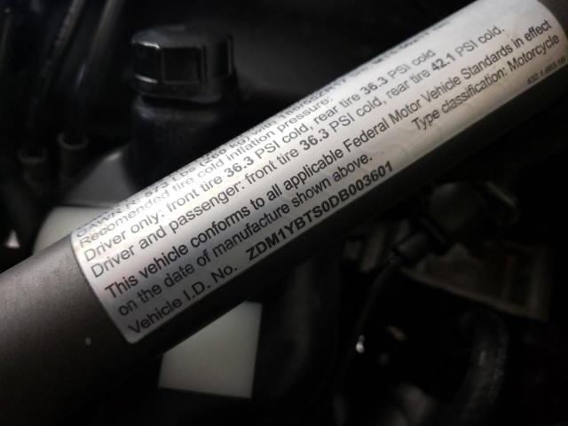2013 DUCATI HYPERMOTAR ZDM1YBTS0DB003601