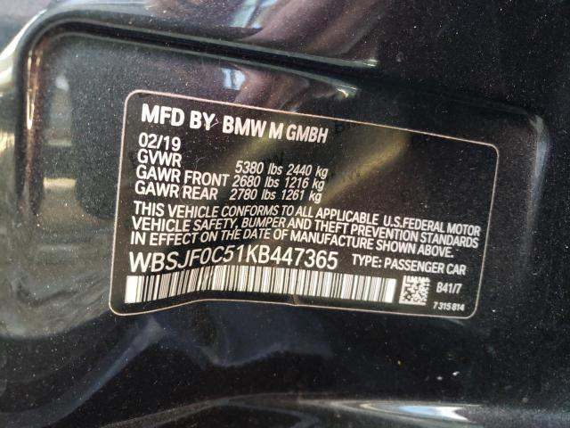 2019 BMW M5 WBSJF0C51KB447365