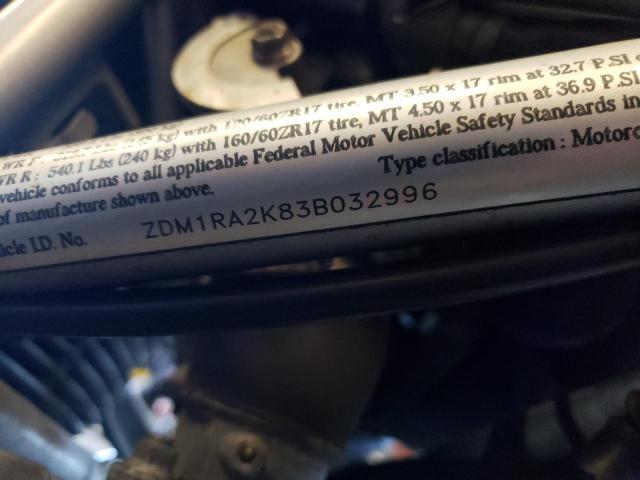 2003 DUCATI M600 ZDM1RA2K83B032996