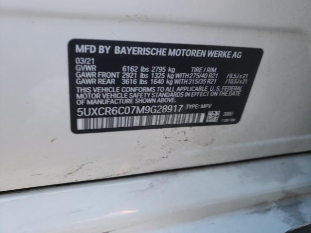 5UXCR6C07M9G28917 BMW X5 Xdrive40i