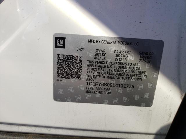 2020 CHEVROLET BOLT EV LT 1G1FY6S09L4131775