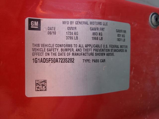 2010 CHEVROLET COBALT 1LT 1G1AD5F50A7235282