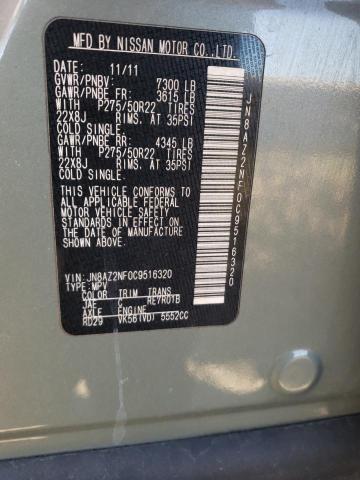 2012 INFINITI QX56 JN8AZ2NF0C9516320