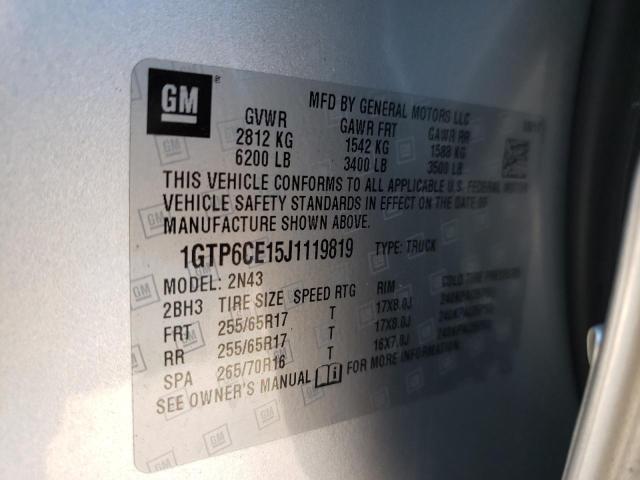 2018 GMC CANYON SLE 1GTP6CE15J1119819