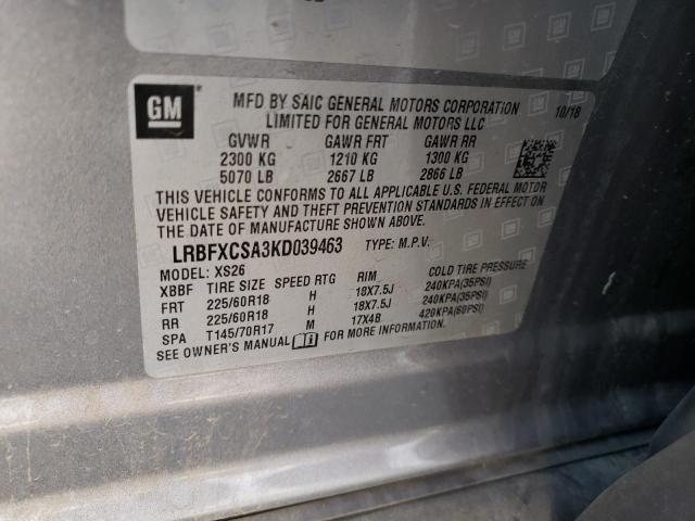 2019 BUICK ENVISION E LRBFXCSA3KD039463