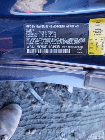 2014 BMW Z4 SDRIVE2 WBALL5C5XEJ104938