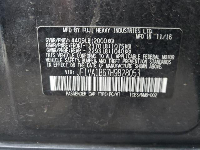 2017 SUBARU WRX JF1VA1B67H9828053