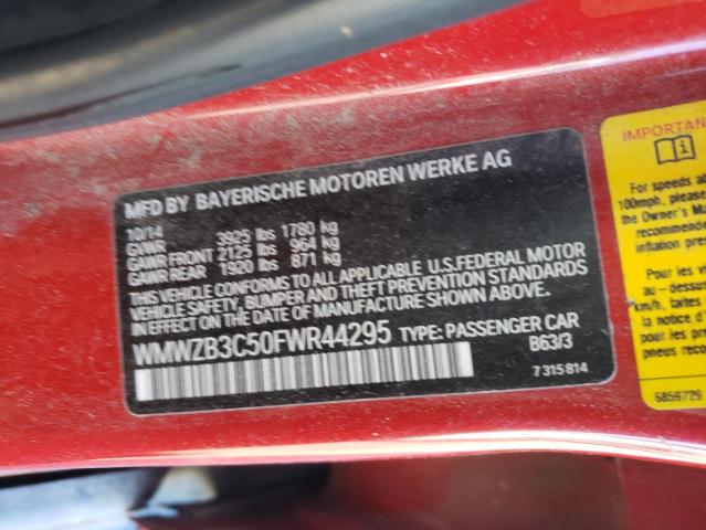 2015 MINI COOPER COU WMWZB3C50FWR44295