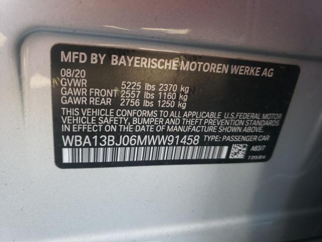 2021 BMW 530 XI WBA13BJ06MWW91458