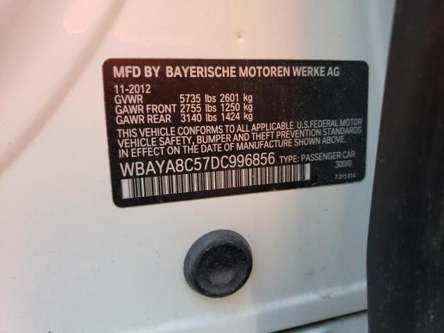 2013 BMW 750I WBAYA8C57DC996856