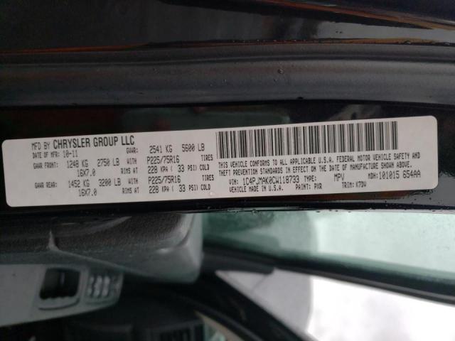 2012 JEEP LIBERTY SP 1C4PJMAK0CW118733