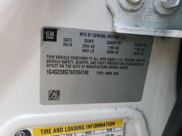 2010 BUICK LACROSSE C 1G4GC5EG7AF284746