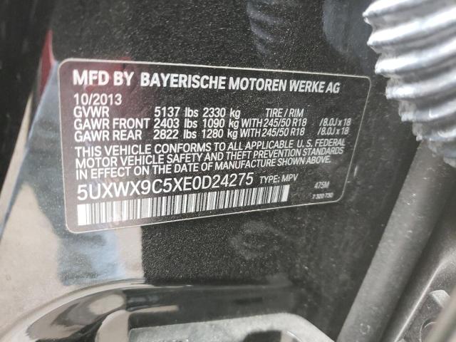 2014 BMW X3, 5UXWX9C5XE0D24275 - 10