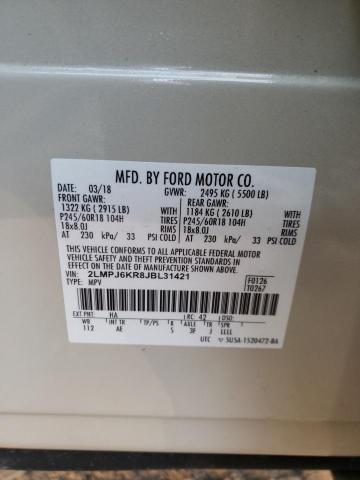 2018 LINCOLN MKX SELECT 2LMPJ6KR8JBL31421