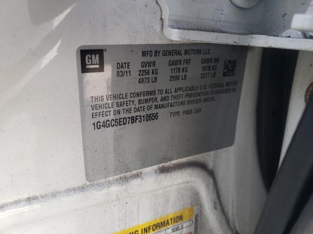 2011 BUICK LACROSSE C 1G4GC5ED7BF310656