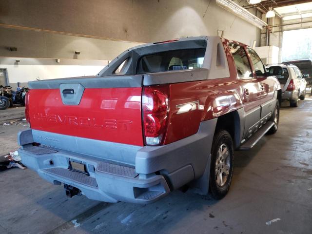 CHEVROLET AVALANCHE 2002 RED Photo 4