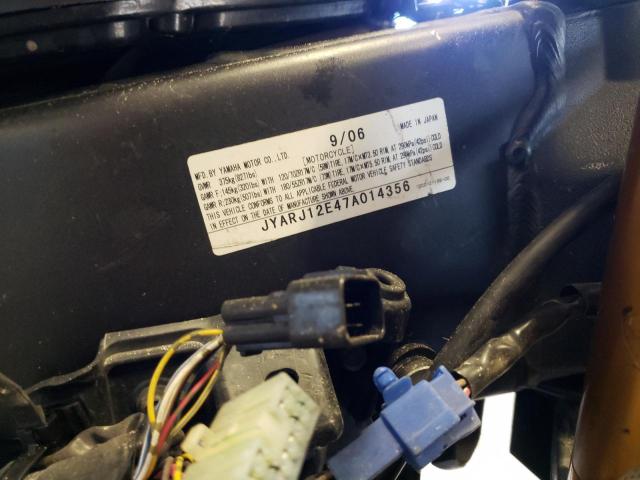 2007 YAMAHA YZFR6 L JYARJ12E47A014356