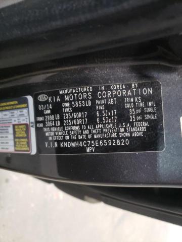 2014 KIA SEDONA EX KNDMH4C75E6592820