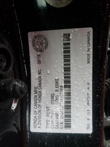 2019 HONDA 1100CC 2HGFC2F78KH031918