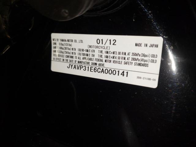 2012 YAMAHA XVS1300 A JYAVP31E6CA000141