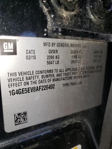 2010 BUICK LACROSSE C 1G4GE5EV8AF226492