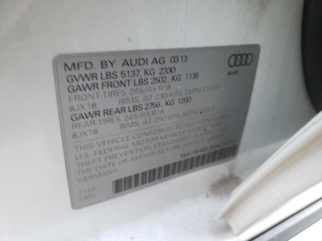 2013 AUDI A4 ALLROAD WA19FAFL2DA214169