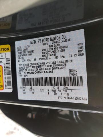 2021 FORD BRONCO SPO 3FMCR9C67MRA33165