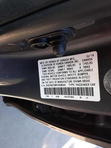 2015 HONDA CIVIC HF 2HGFB2F68FH508542