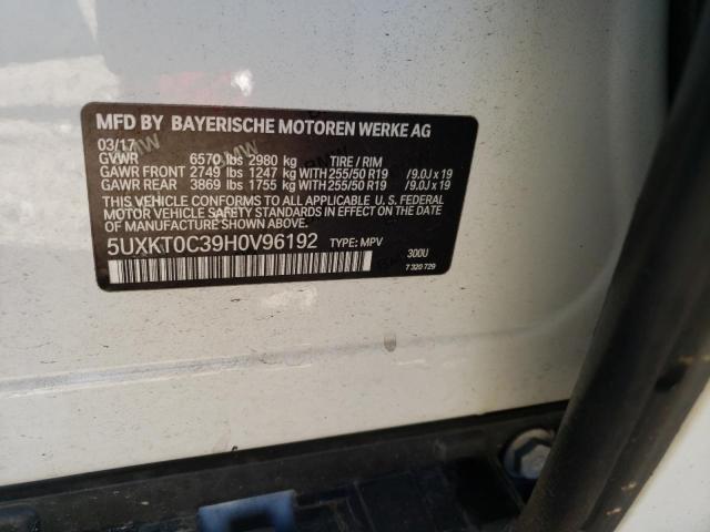 2017 BMW X5 XDR40E 5UXKT0C39H0V96192