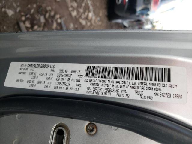 2011 DODGE RAM 2500 3D7TP2CT8BG612106