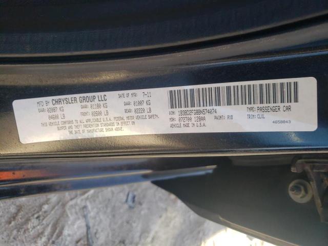 2011 DODGE AVENGER LU 1B3BD2FG8BN574074