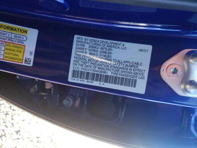 2021 HONDA ACCORD SPO - 1HGCV1F30MA080861