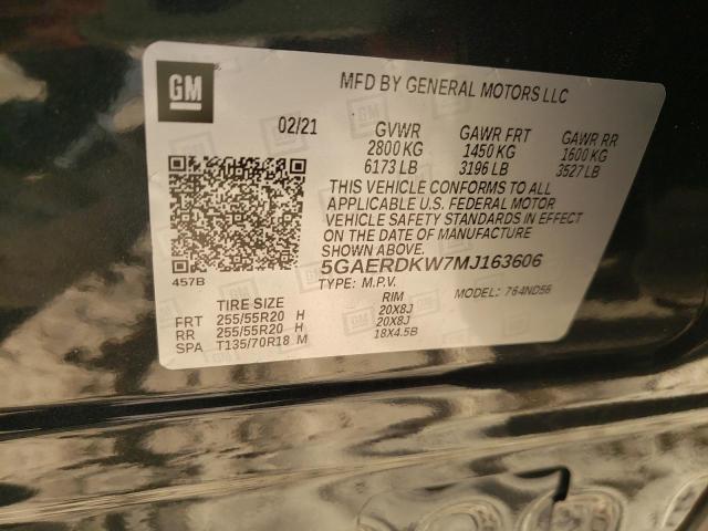 2021 BUICK ENCLAVE AV 5GAERDKW7MJ163606