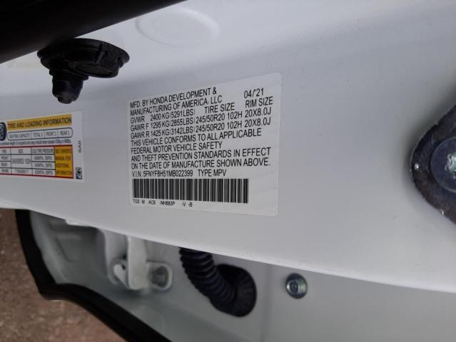 2021 HONDA PASSPORT E 5FNYF8H51MB022399