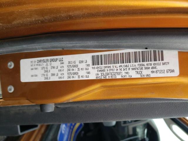 2012 DODGE RAM 1500 S 3C6JD6AT6CG276971