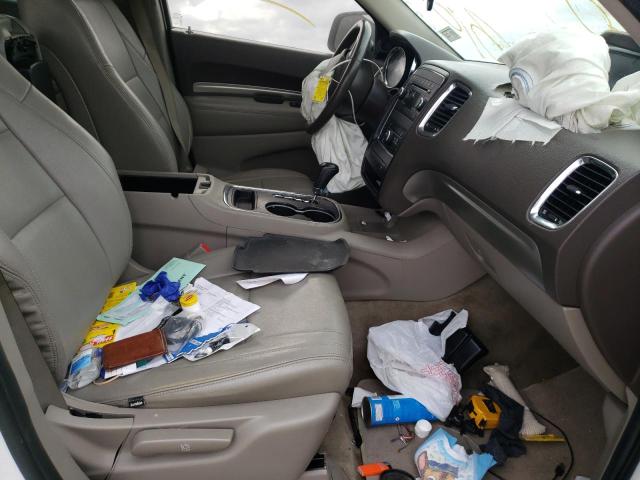 VIN: 1C4RDHAG3DC694130 Auction: COPART Lot: 66042241 Location: TX - AUSTIN 1C4RDHAG3DC694130 DODGE DURANGO 2013 WHITE Photo 5