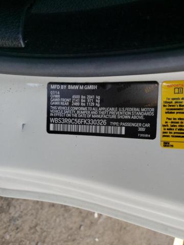 2015 BMW M4 WBS3R9C56FK330326
