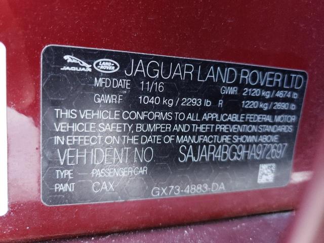 2017 JAGUAR XE SAJAR4BG9HA972697