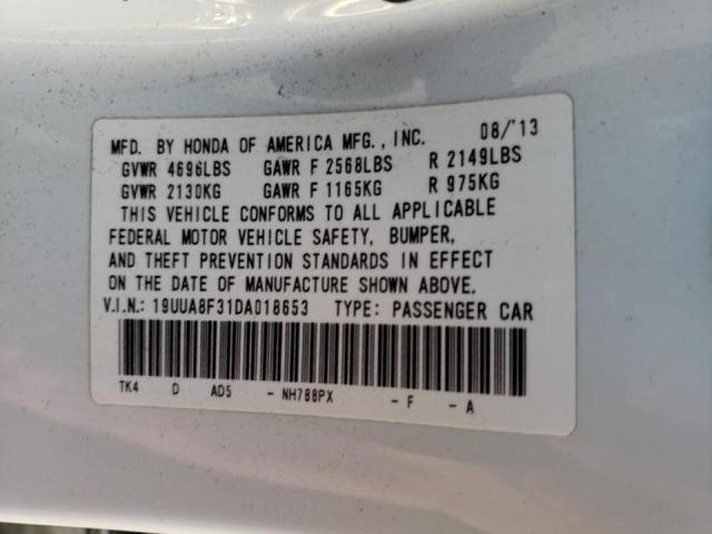 2013 ACURA TL SE 19UUA8F31DA018653