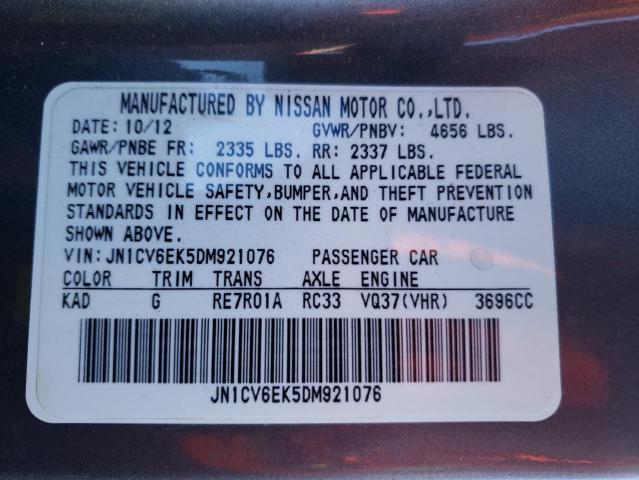 2013 INFINITI G37 JOURNE JN1CV6EK5DM921076