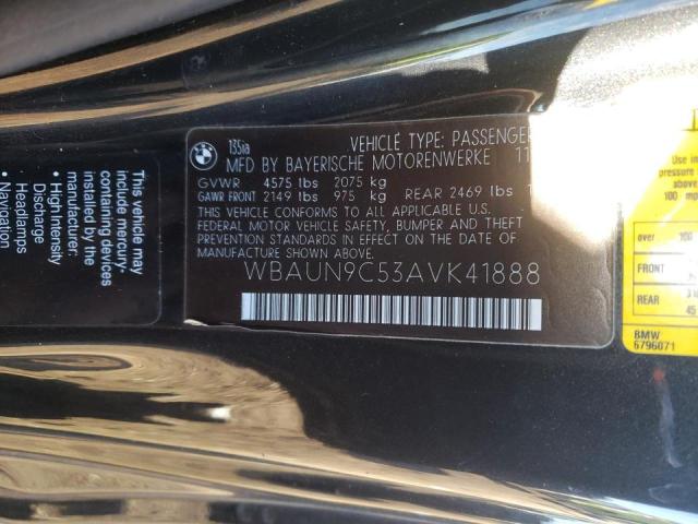 2010 BMW 135 I WBAUN9C53AVK41888