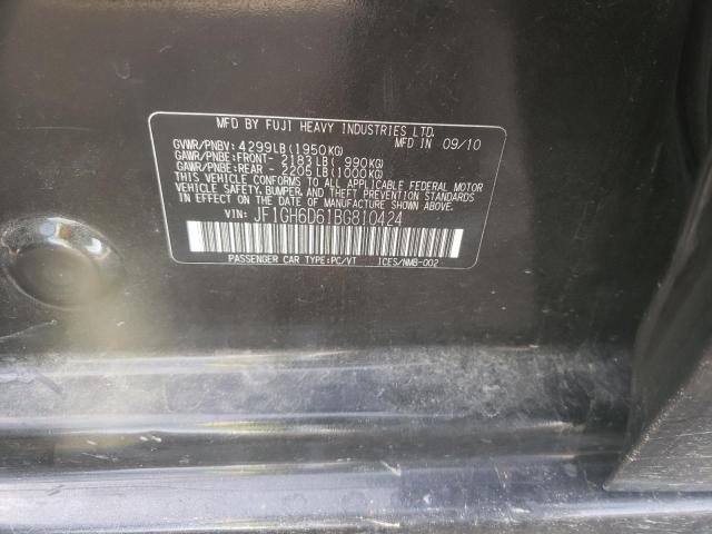 2011 SUBARU IMPREZA OU JF1GH6D61BG810424