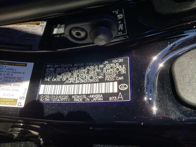 2021 LEXUS UX 250H JTHP9JBH3M2038506