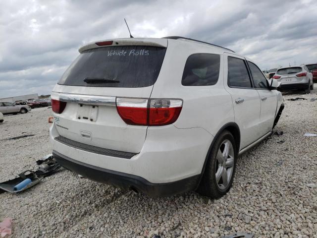 VIN: 1C4RDHAG3DC694130 Auction: COPART Lot: 66042241 Location: TX - AUSTIN 1C4RDHAG3DC694130 DODGE DURANGO 2013 WHITE Photo 4