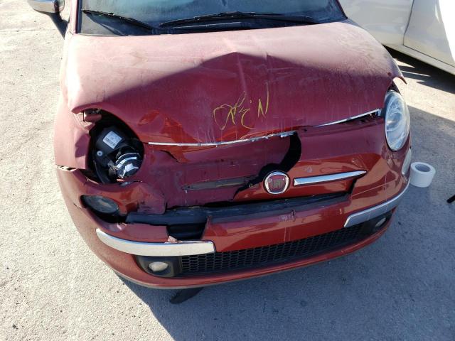 2012 FIAT 500 LOUNGE 3C3CFFCR2CT316276