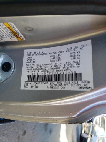 2012 MITSUBISHI ECLIPSE GS 4A31K5DF7CE005453