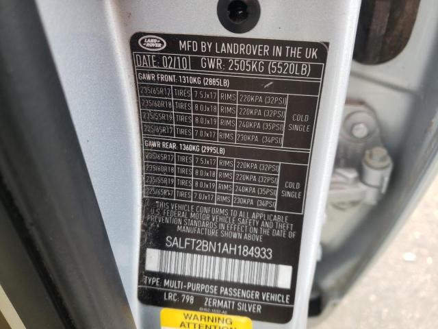 2010 LAND ROVER LR2 HSE TE SALFT2BN1AH184933