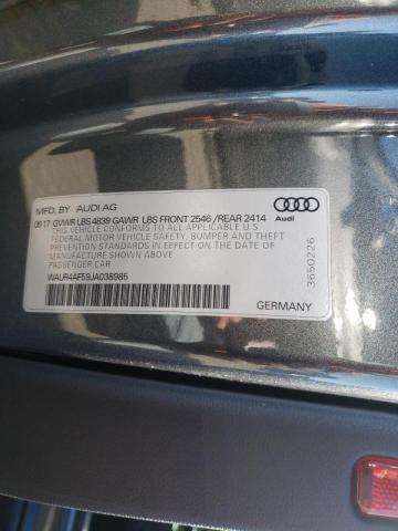 2018 AUDI S5 PRESTIG WAUR4AF59JA038985