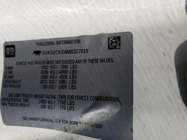 2021 GMC YUKON AT4 1GKS2CKD4MR377019