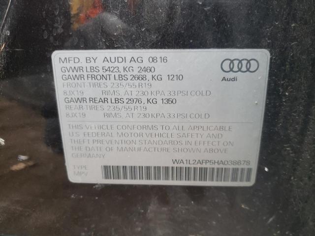 VIN WA1L2AFP5HA038678 2017 Audi Q5, Premium Plus no.10